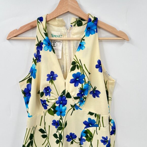 Vintage Nancy G Floral Maxi Dress - Picture 1 of 9
